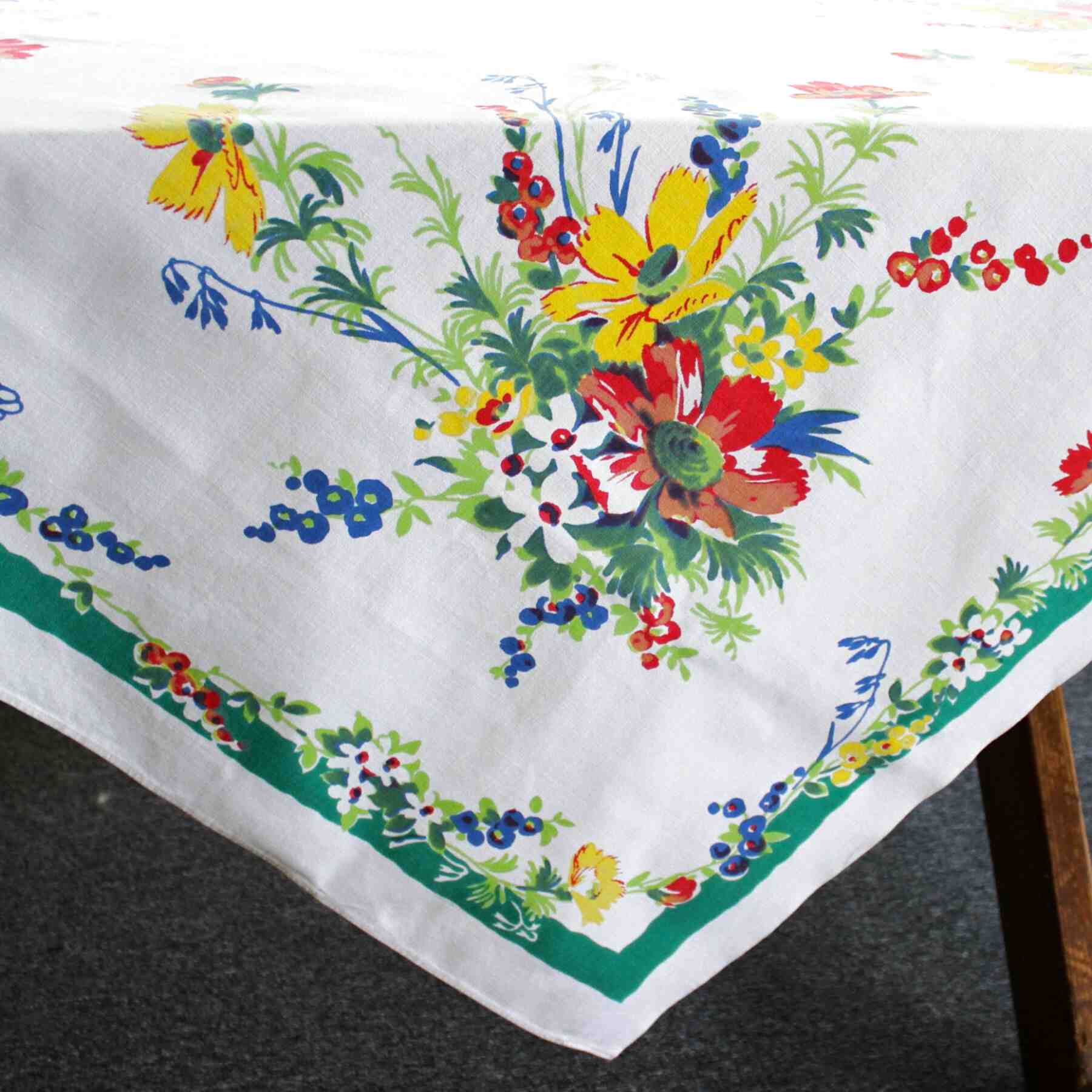 Vintage Linen Tablecloth for sale in UK | 58 used Vintage Linen Tablecloths