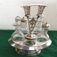silver plated cruet set for sale