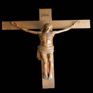 wooden crucifix antique for sale