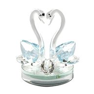 glass swan ornaments for sale