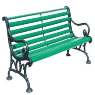 green garden bench for sale