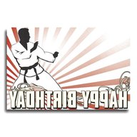 karate birthday card for sale