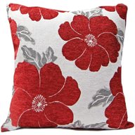 red poppy cushion covers for sale