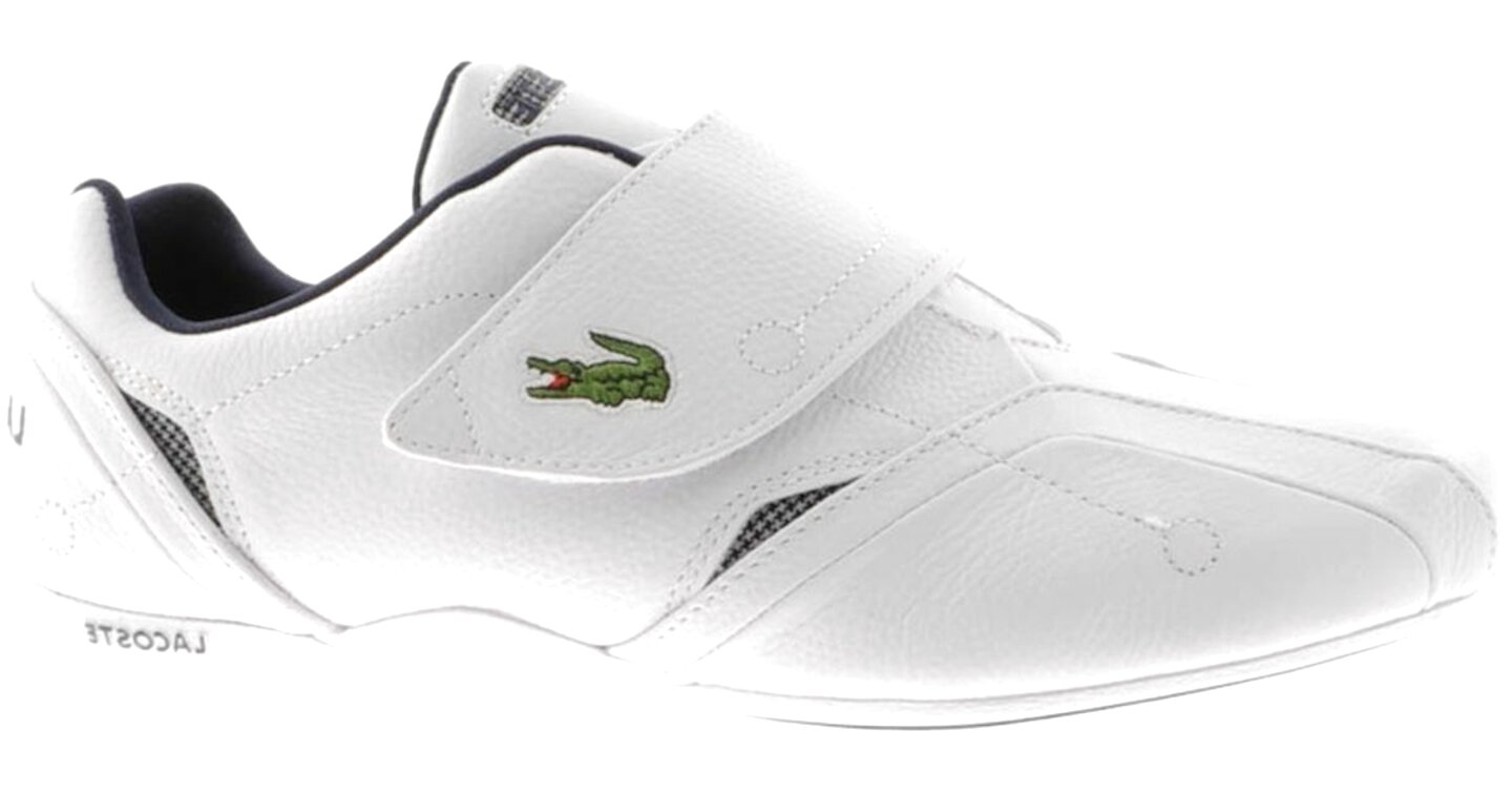 lacoste trainers with velcro fastening