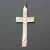 large 9ct gold cross for sale