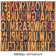 letterpress alphabet for sale