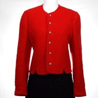 red boiled wool jacket for sale