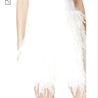 white feather skirt for sale