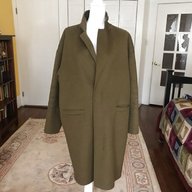zara olive coat for sale