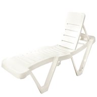 white plastic sun lounger for sale