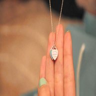 tiffany double heart necklace for sale