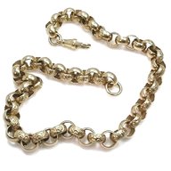 9ct gold belcher chain heavy for sale