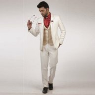 mens cream suit for sale