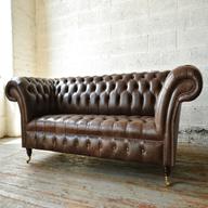 leather chesterfield suite for sale