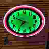 neon clock for sale
