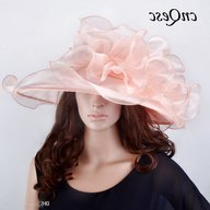 large pink wedding hat for sale