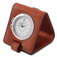 leather travel clock for sale