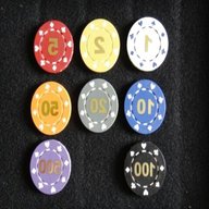 numbered poker chips for sale