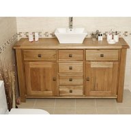 oak vanity unit for sale