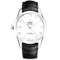 omega watches leather strap mens for sale