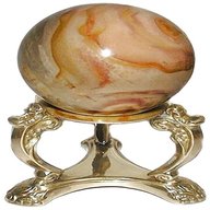 brass crystal ball stand for sale