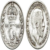 silver 3 pence 1916 for sale