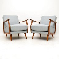 pair retro armchairs for sale