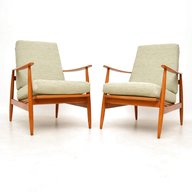vintage armchairs pair for sale