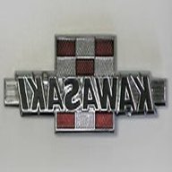 kawasaki tank badge for sale