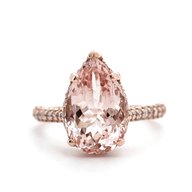pink morganite ring for sale