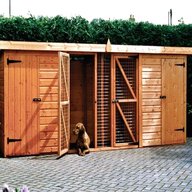 wooden dog kennel run for sale
