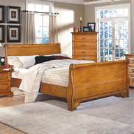 oak sleigh bed for sale