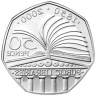 public library 50p coin for sale