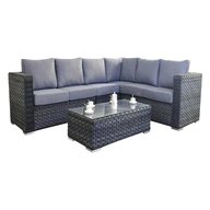 rattan grey corner sofa for sale