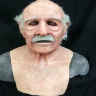 realistic old man mask for sale