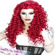 red drag wig for sale