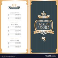 royal menu for sale