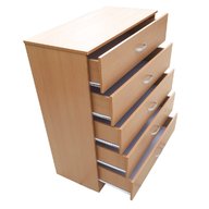 5 drawer chest beech for sale