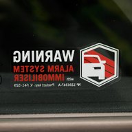 car alarm stickers for sale
