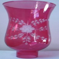 cranberry glass shade for sale