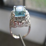 emerald cut aquamarine ring for sale