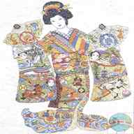 geisha cross stitch for sale