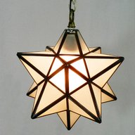 glass star light shade for sale