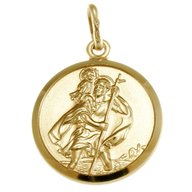 gold st christopher pendant for sale