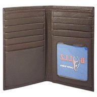 mens brown leather bifold wallet for sale