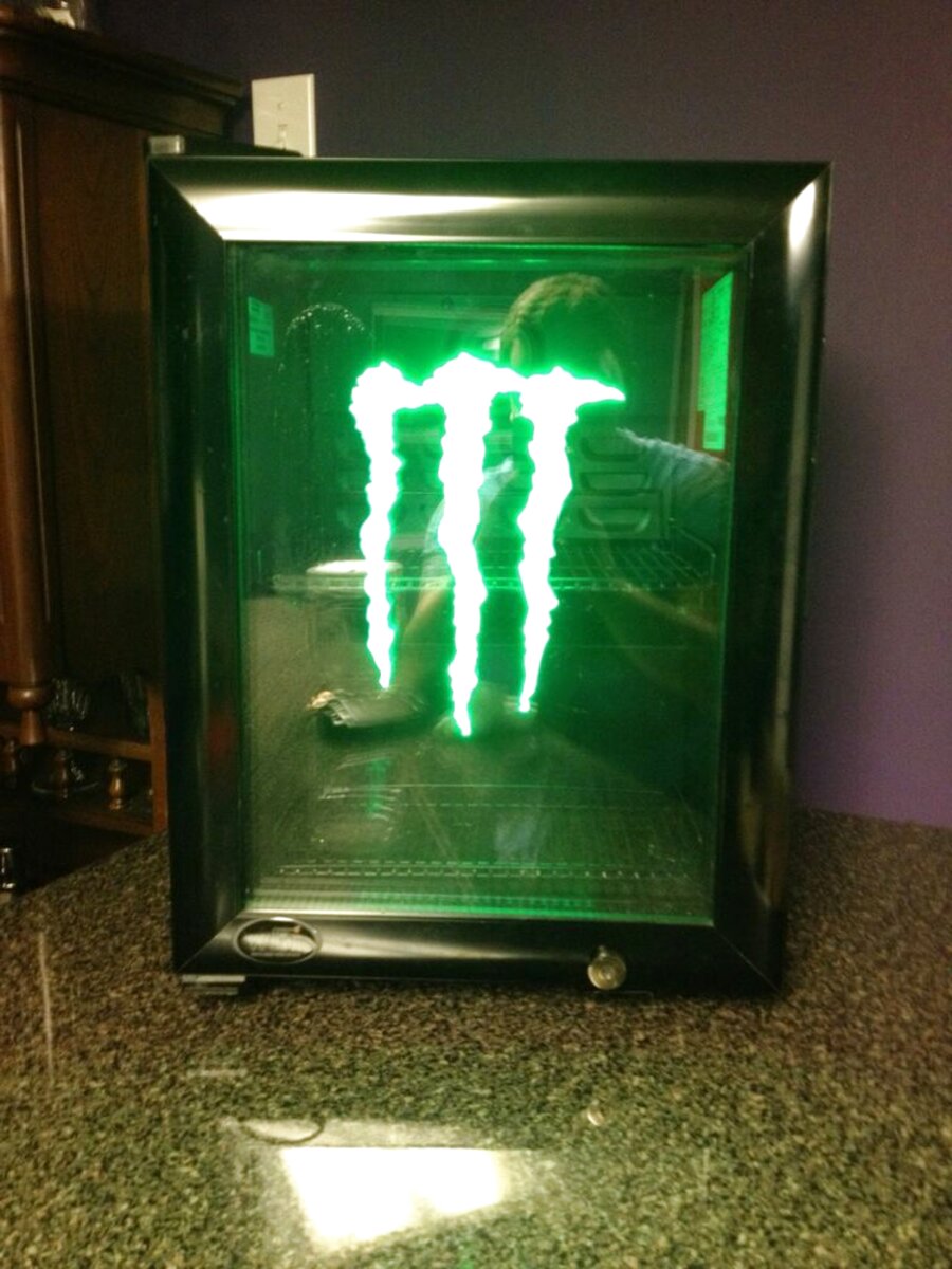 small monster fridge