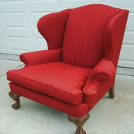 red wingback chair for sale