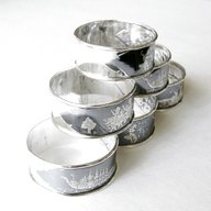 sterling silver napkin rings for sale