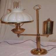vintage brass oil lamps for sale
