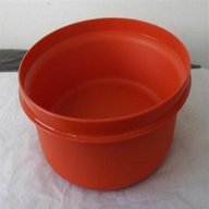 vintage tupperware orange bowl for sale